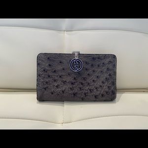 Vintage Gucci Ostrich Leather Wallet